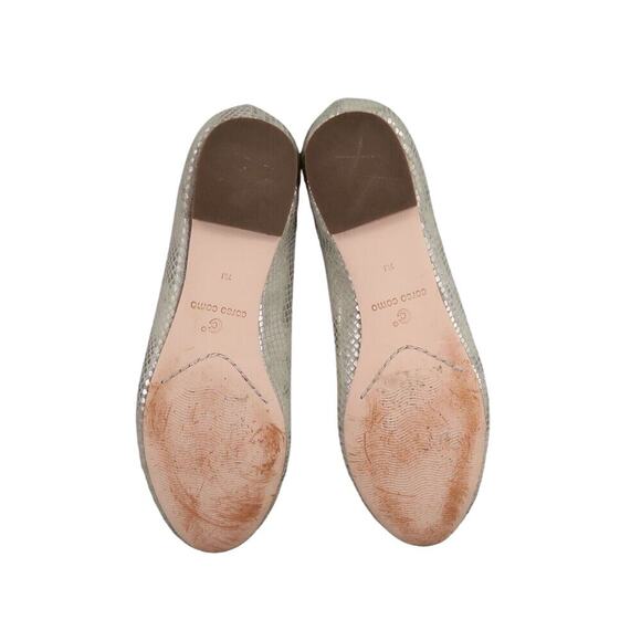 Corso Como Shoes Womens 7 Ballet Flats Fashion Leather Classic Callie Metallic - Picture 9 of 14